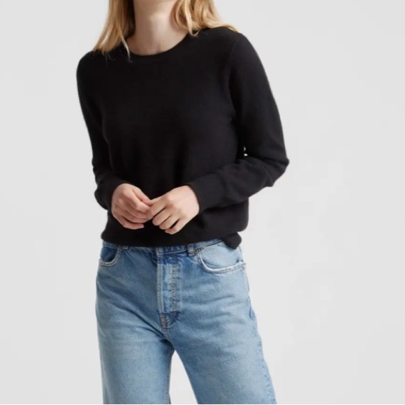 Mongolian Cashmere Crewneck Sweater - Picture 3 of 9